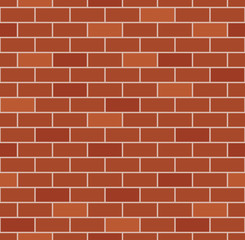 Brick wall seamless pattern vector
