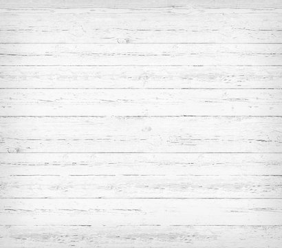 Wooden Plank Background of weathered painted whiteboard