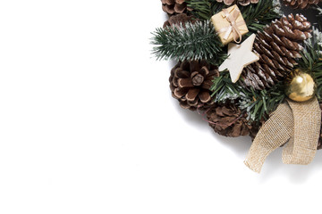 Rounded pine cone decoration