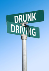 drunk driving sign