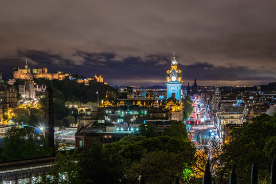 View of Edinburgh Town from Calton Hill