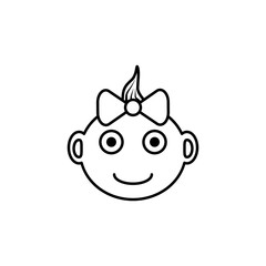 Obraz premium baby girl's icon