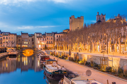 Pont des Marchands in Narbonne, France