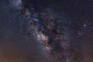 Milky way galaxy with stars and space dust in the universe