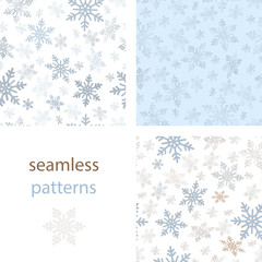 snowflakes background for the new year and Christmas design