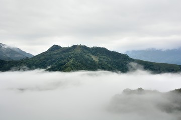 Mountains and clouds in the Hsinchu,Taiwan.