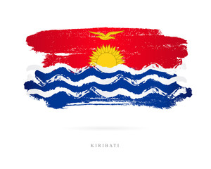 Flag of Kiribati. Abstract concept