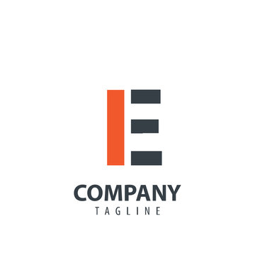 Initial Letter IE Design Logo