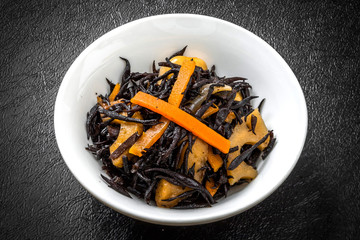 ひじきの煮物　Simmered Hijiki Seaweed japanese food