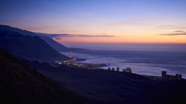 Landscapes, streets and places of the city of Iquique, Chile.
