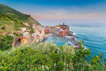 Fototapeta na wymiar Vernazza in Cinque Terre, Liguria, Italy.