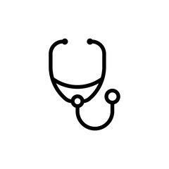 Stethoscope line icon