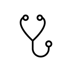 Stethoscope line icon