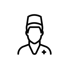 Nurse line icon