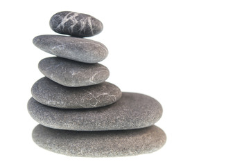 stone tower isolated on white