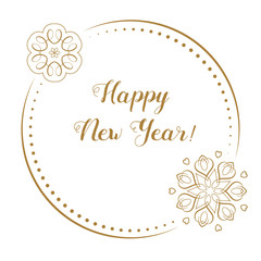 New Year greeting card