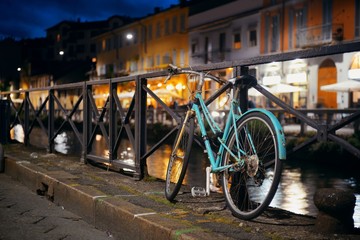 Naviglio Grande canal bike
