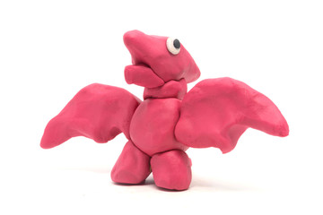 Play dough Pteranodon on white background © Noey smiley