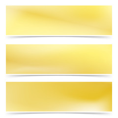 Obraz premium Bright golden metallic gradient abstract cards collection