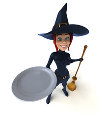 Sexy witch - 3D Illustration