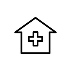 Hospital line icon