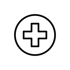 Obraz premium Hospital line icon