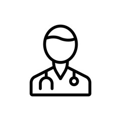 Doctor line icon