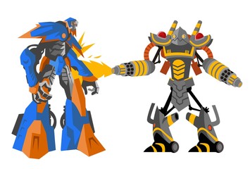 two battle robots