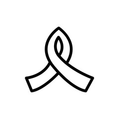 Cancer ribbon icon