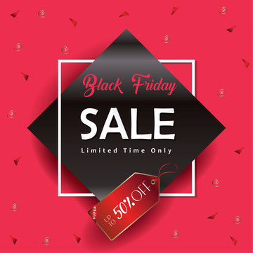 Black Friday Sale banners vector template, clip art, promo poster, advertising, sale discount voucher, hot sale gift card, hot deal price tag, snowflakes design, wallpaper.