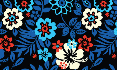 trendy seamless floral pattern