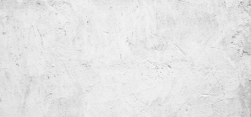 Obraz premium Blank grunge white cement wall texture background, interior design background, banner