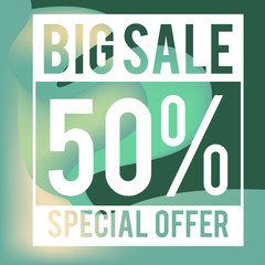 Template Sale Banner Background Abstract