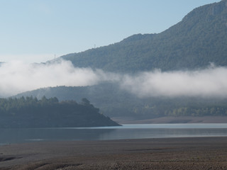 Lake barasona in Graus in the Spanish Pyrenees