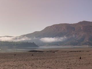 Lake barasona in Graus in the Spanish Pyrenees