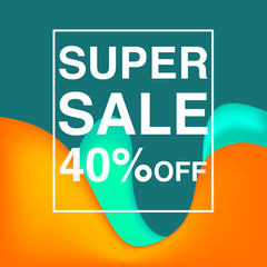 Template Sale Banner Background Abstract