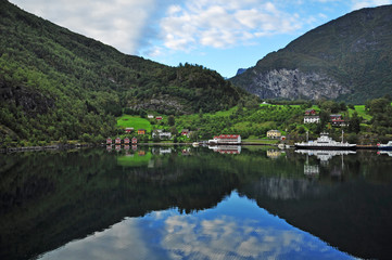 Fototapeta na wymiar Noway, Flam, fjords