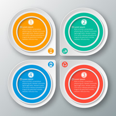 Abstract 3D Paper Infographics