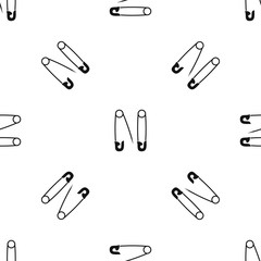 Pins pattern seamless black