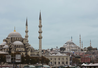 Fototapeta na wymiar View of Istanbul from the Marmara sea