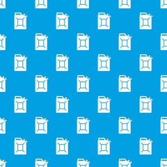 Fuel jerrycan pattern seamless blue