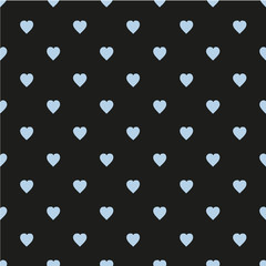 Pattern with hearts. Flat Scandinavian style for print on fabric, gift wrap, web backgrounds, scrap booking, patchwork 