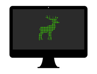 Pixel Icon PC - Hirsch