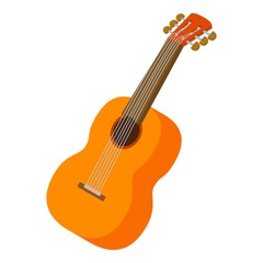 Fototapeta premium Guitar icon, isometric style
