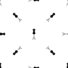 Sewing mannequin pattern seamless black