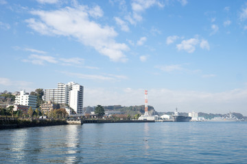 Naklejka premium 横須賀港の風景