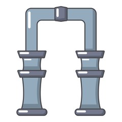 Archway icon, cartoon style