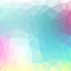 Light pastel color vector Low poly crystal background. Polygon design pattern. Low poly illustration background.