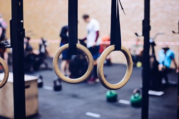 Wooden gymnastic rings