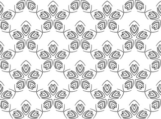 Seamless pattern line decoration abstract vector background design